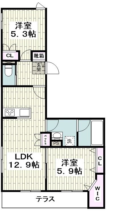 へーベルメゾン　東海岸の物件間取画像