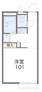 レオパレスラメールの物件間取画像