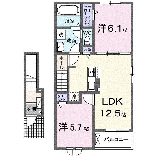 メゾンＫ．Ｂの物件間取画像