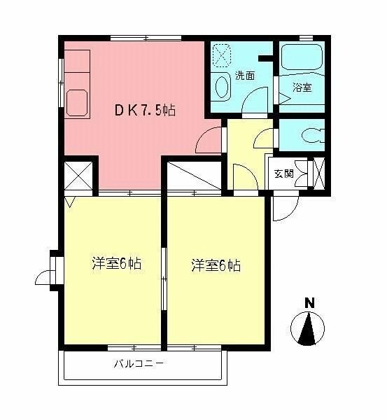 シャトル湘南(シャトルショウナン)の物件間取画像