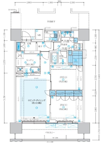 レーベン小田原　ＴＨＥ ＴＯＷＥＲの物件間取画像