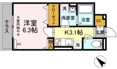 マ・メゾン鵠沼花沢Aの物件間取画像