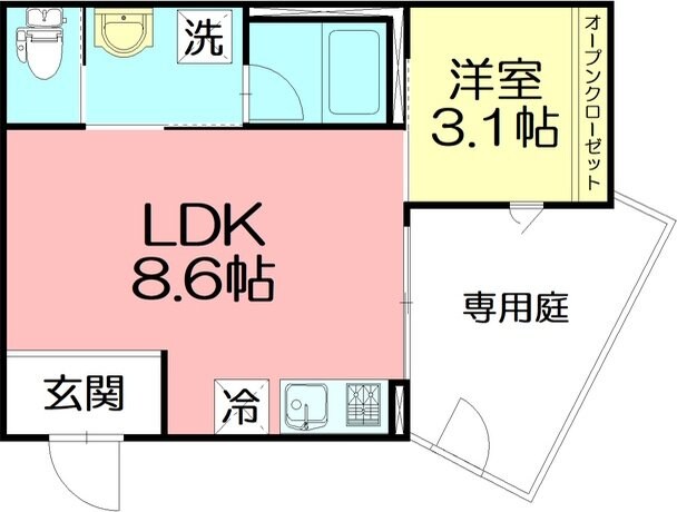 シーキューブ東海岸南の物件間取画像