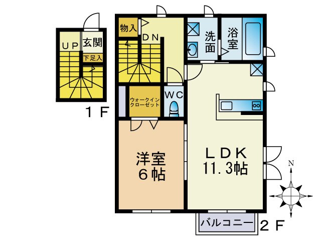 シャルマンの物件間取画像