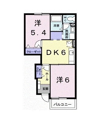 コンフォール・サトの物件間取画像