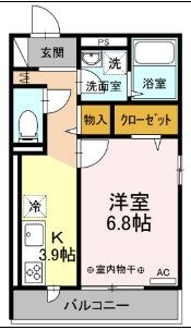 Ｄ－ＲＯＯＭ浜町の物件間取画像