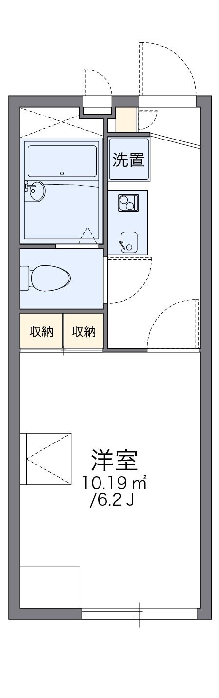 レオパレススプルース鳴尾の物件間取画像