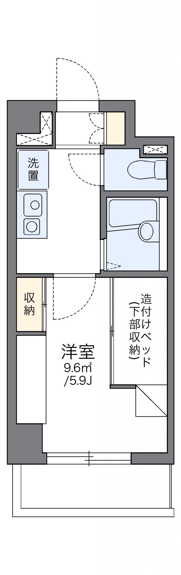 レオパレス宇田川町マンションの物件間取画像