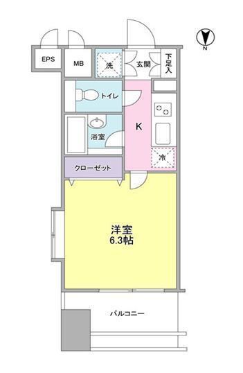 プロスペクトグラーサ広尾の物件間取画像