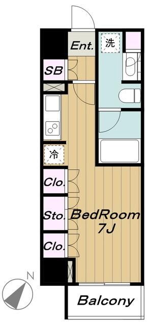 パークハビオ渋谷の物件間取画像