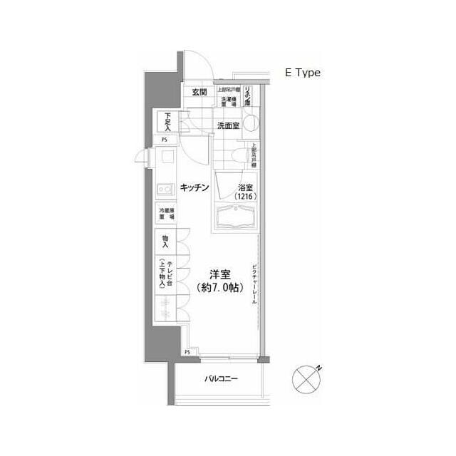 パークハビオ渋谷の物件間取画像