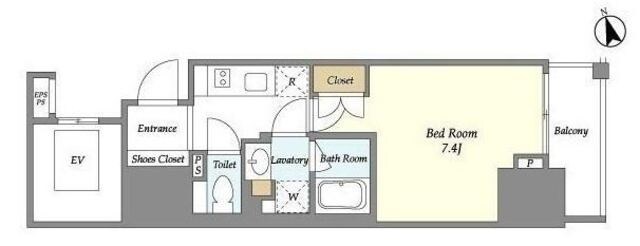 ディームス三田の物件間取画像