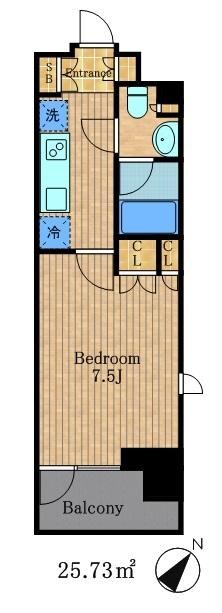 コンフォリア品川ＥＡＳＴの物件間取画像