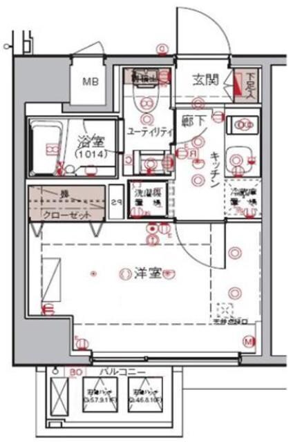 ハーモニーレジデンス大森WESTの物件間取画像