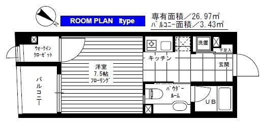 レックス多摩川レジデンスの物件間取画像