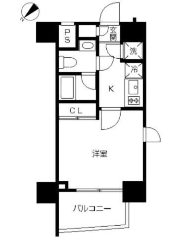 スカイコート池袋西壱番館の物件間取画像