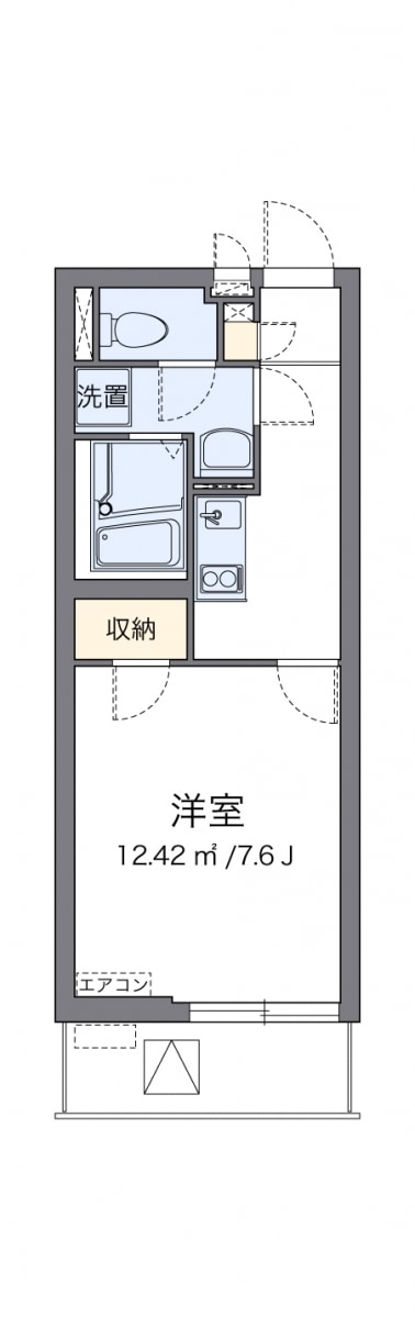 クレイノグランシーダの物件間取画像