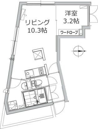 アレーロ江戸川橋の物件間取画像