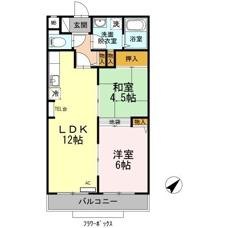 ロワール赤塚の物件間取画像