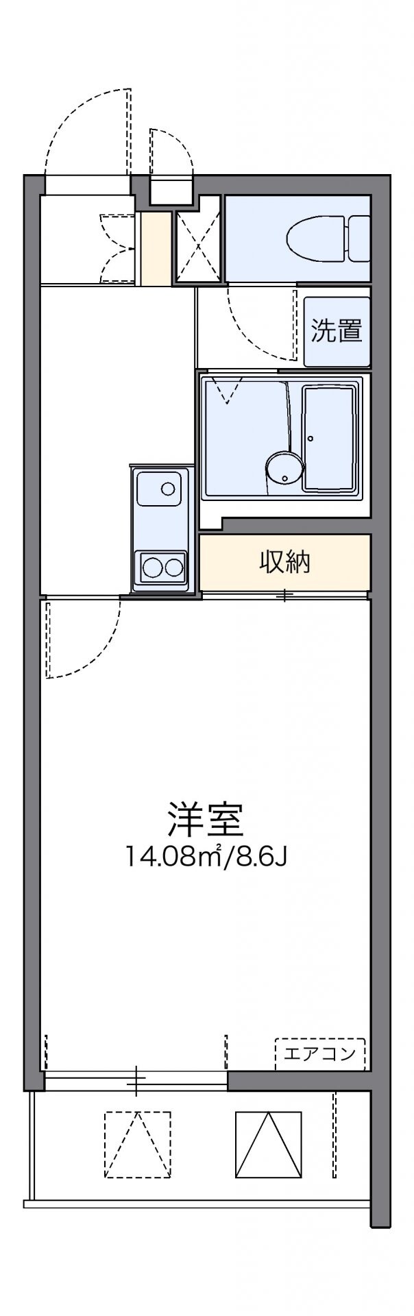 レオネクストシモンズの物件間取画像