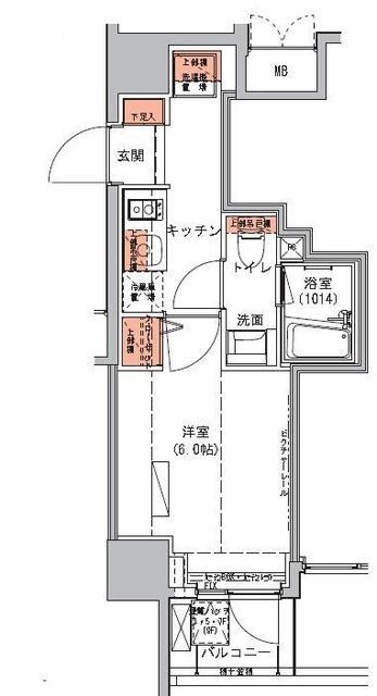 ハーモニーレジデンス池袋＃002の物件間取画像