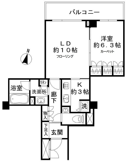 千石三丁目シティハウスの物件間取画像