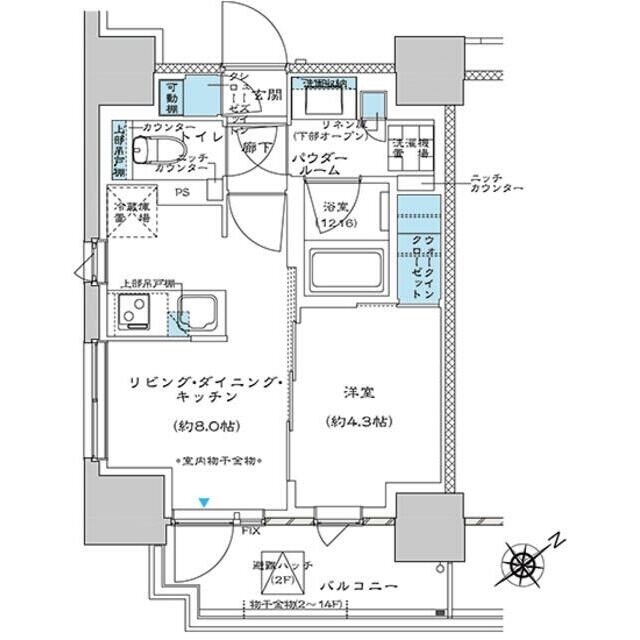 プレミスト板橋の物件間取画像