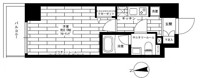 グランドコンシェルジュ池袋本町イーストの物件間取画像