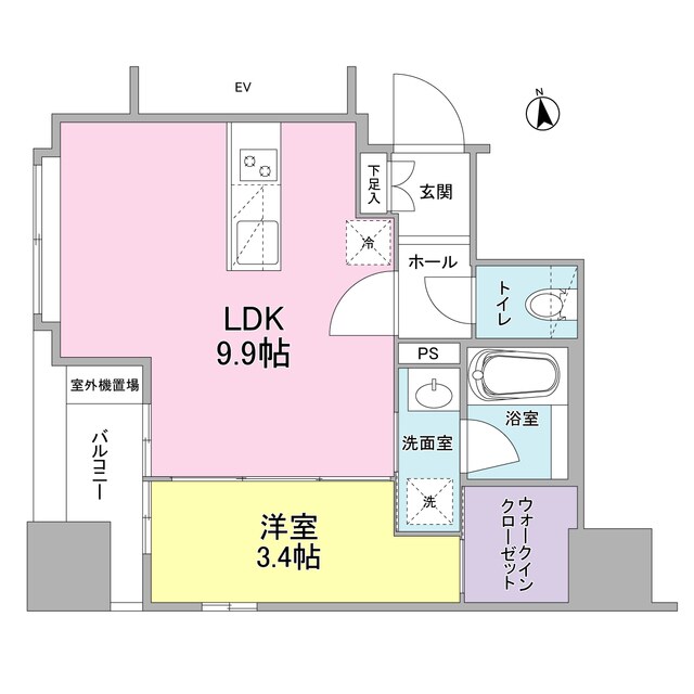 リバーレ東新宿の物件間取画像