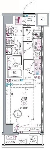 クレヴィスタ高田馬場の物件間取画像