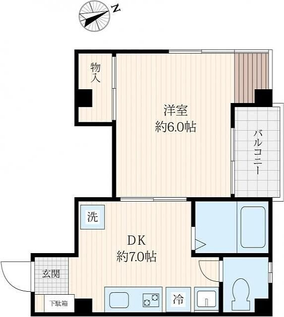 パレス浜野の物件間取画像