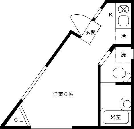 アヴァカス中落合の物件間取画像