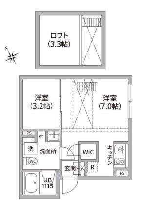 レピュア四谷レジデンスの物件間取画像