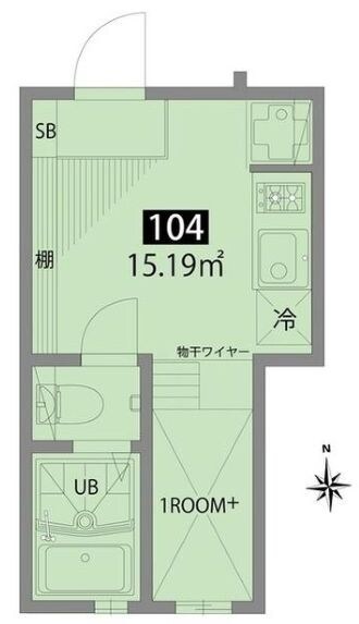 グランエッグス東中野の物件間取画像