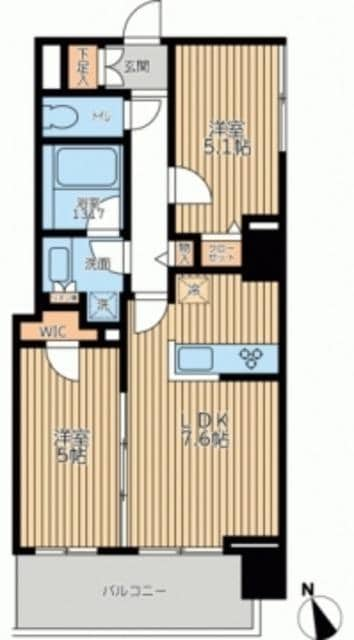 エミリブ鷺ノ宮の物件間取画像