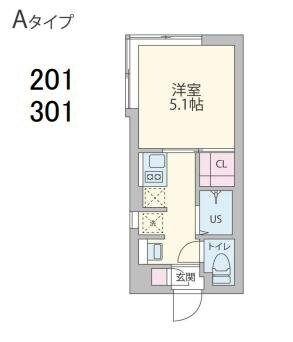 クーカイ・テラス早稲田の物件間取画像