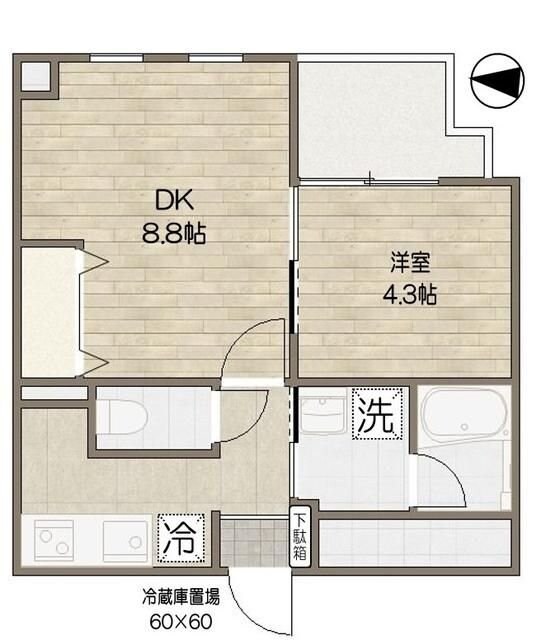 ムジーク北参道の物件間取画像