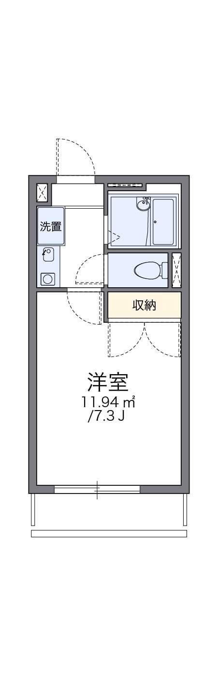 レオパレスＡＳＡＧＡIIの物件間取画像