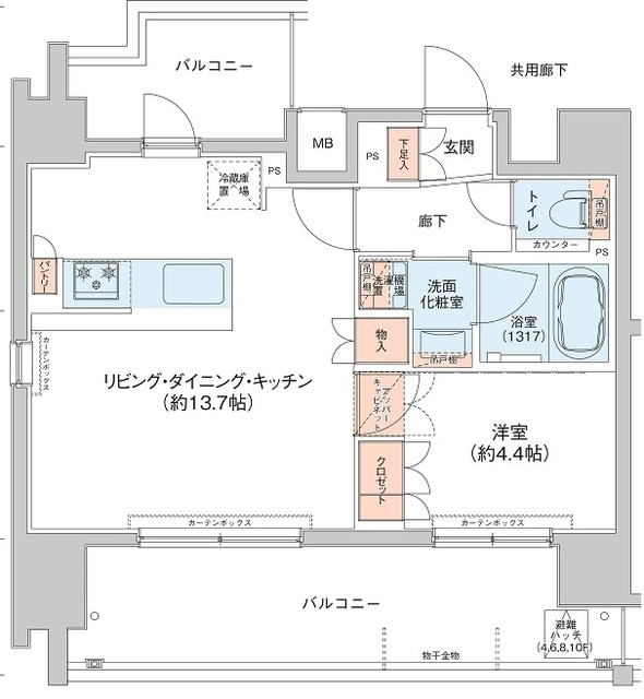 アジールコート新高円寺の物件間取画像