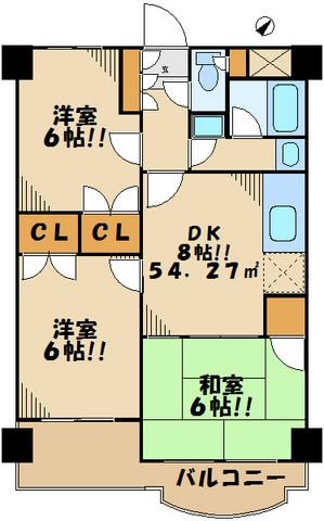 パークサイド波良の物件間取画像