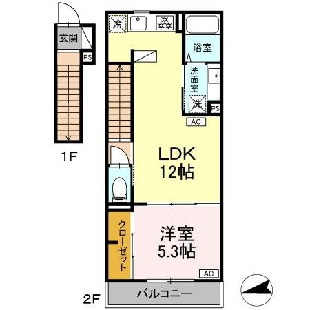 グラナーデ成城学園前　Aの物件間取画像