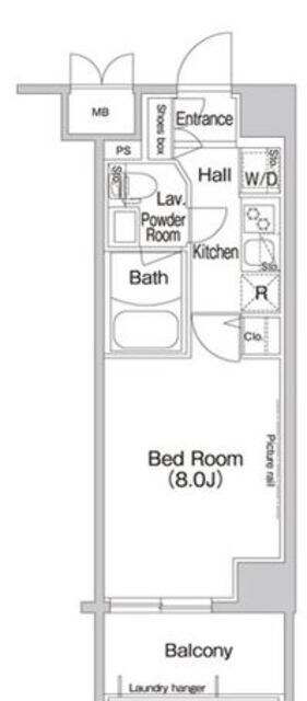 コンフォリア新宿の物件間取画像