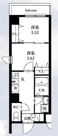 シャッツ高円寺の物件間取画像