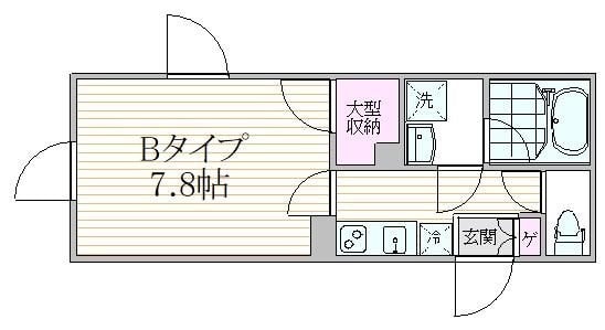 グランピア東中野駅前の物件間取画像