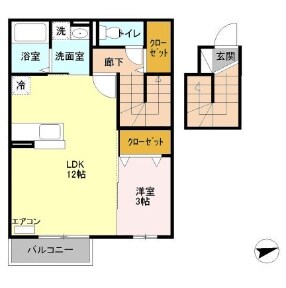 カーサフェリーチェの物件間取画像