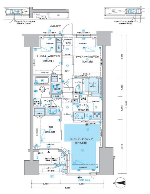 ディームス方南町の物件間取画像