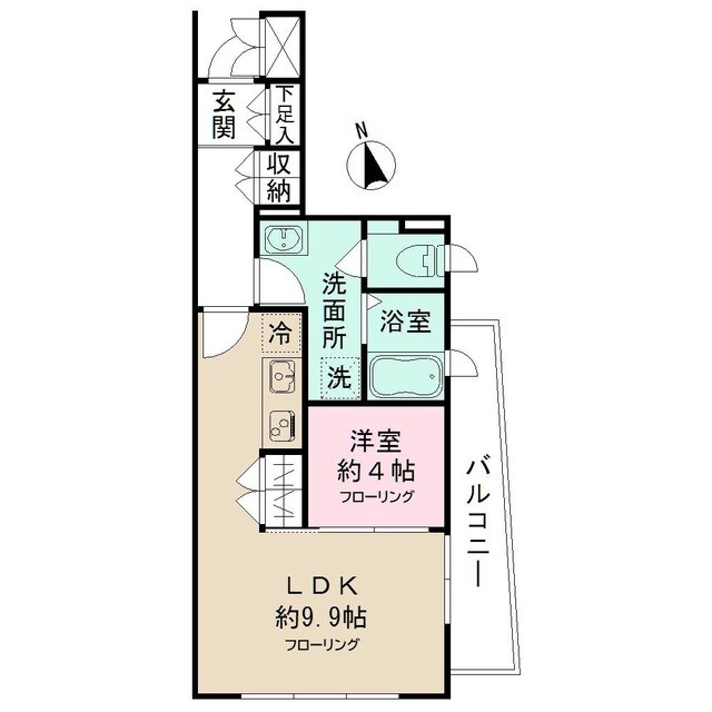 Ｈｅａｔｈｇａｔｅ　Ｄａｉｚａｗａ（ヒースゲート代沢）の物件間取画像