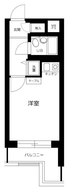 ハイネス都立家政の物件間取画像