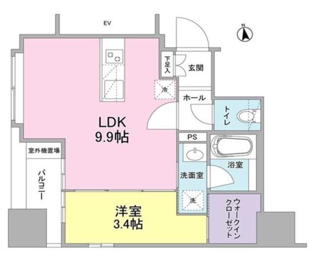 リバーレ東新宿の物件間取画像