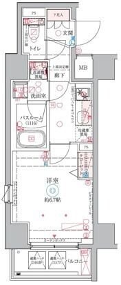 クレヴィスタ中野新橋IIの物件間取画像